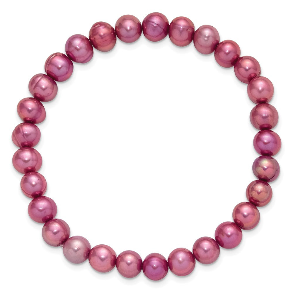 6-7mm Multicolor Semi-round FWC Pearl Stretch Bracelet 5 pc Set