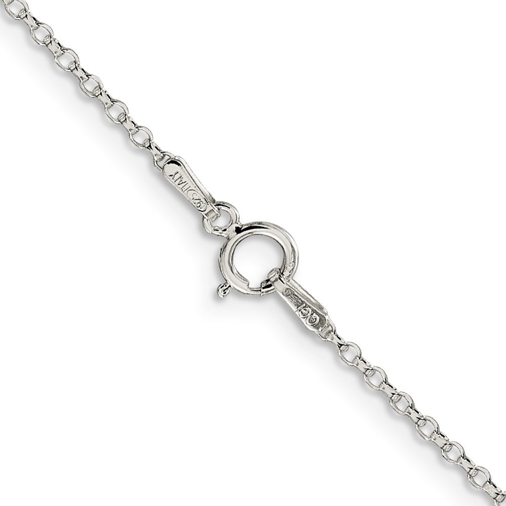 Sterling Silver 1.5mm Diamond-cut Rolo Cable Chain