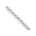 Sterling Silver 1.5mm Diamond-cut Rolo Cable Chain