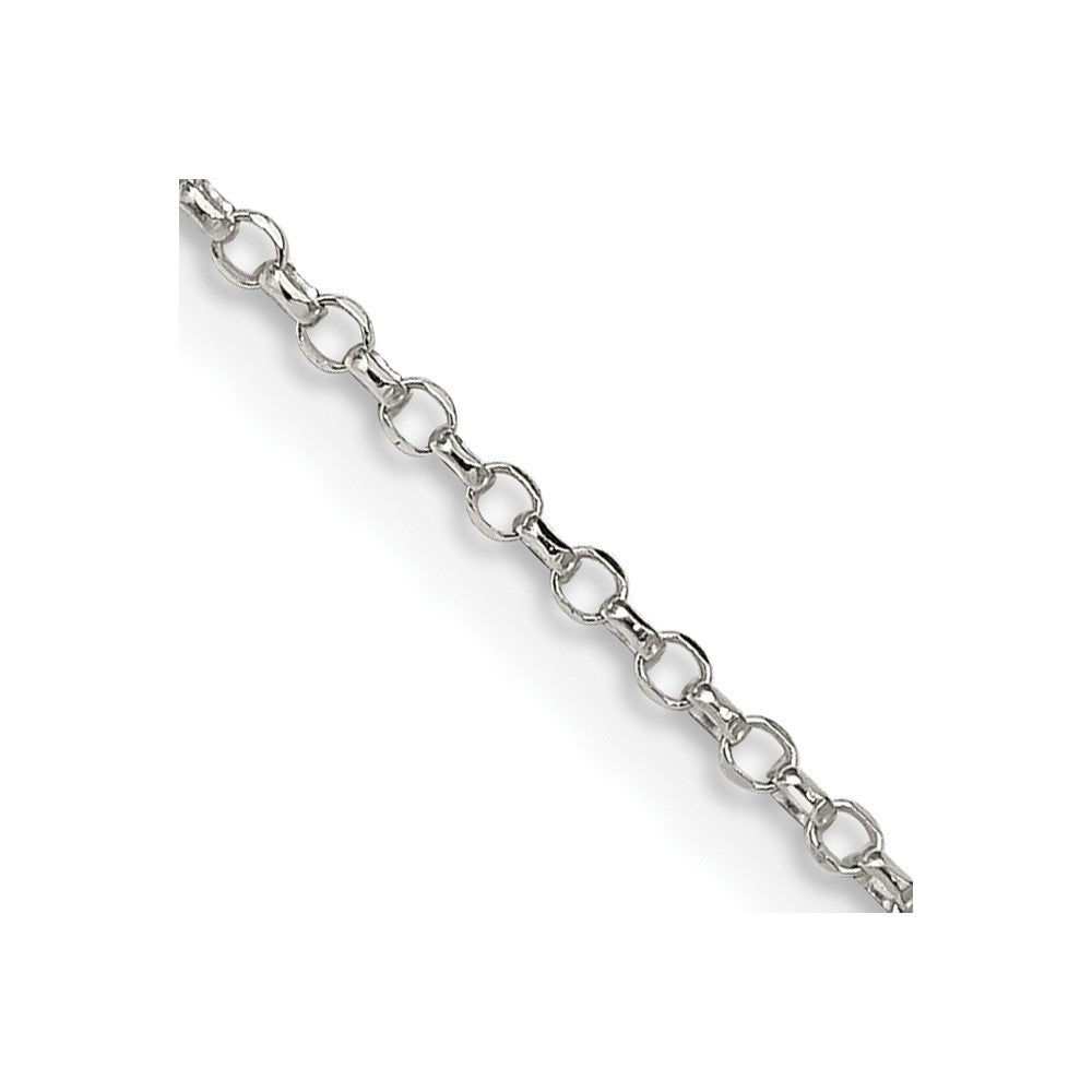 Sterling Silver 1.5mm Diamond-cut Rolo Cable Chain