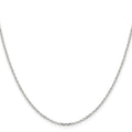 Sterling Silver 1.75mm Diamond-cut Rolo Cable Chain
