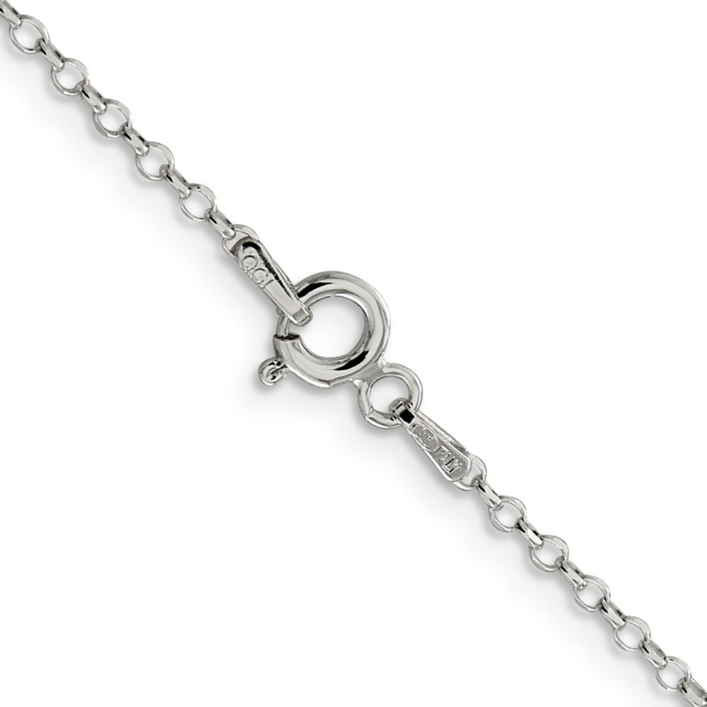 Sterling Silver 1.75mm Diamond-cut Rolo Cable Chain