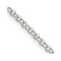 Sterling Silver 2.2mm Diamond-cut w/ ext. Rolo Cable Chain