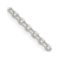 Sterling Silver 2.6mm Diamond-cut w/ ext. Rolo Cable Chain