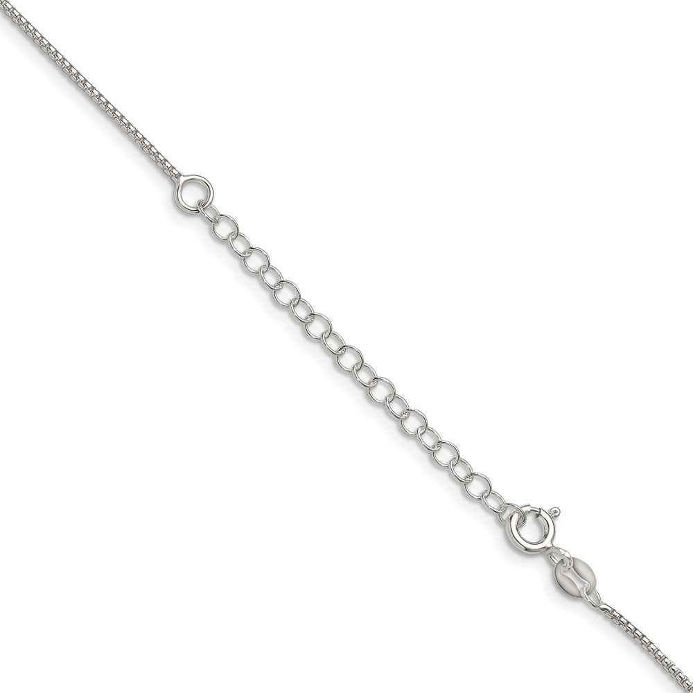 Sterling Silver 1.25mm Round Box Chain w/ ext.