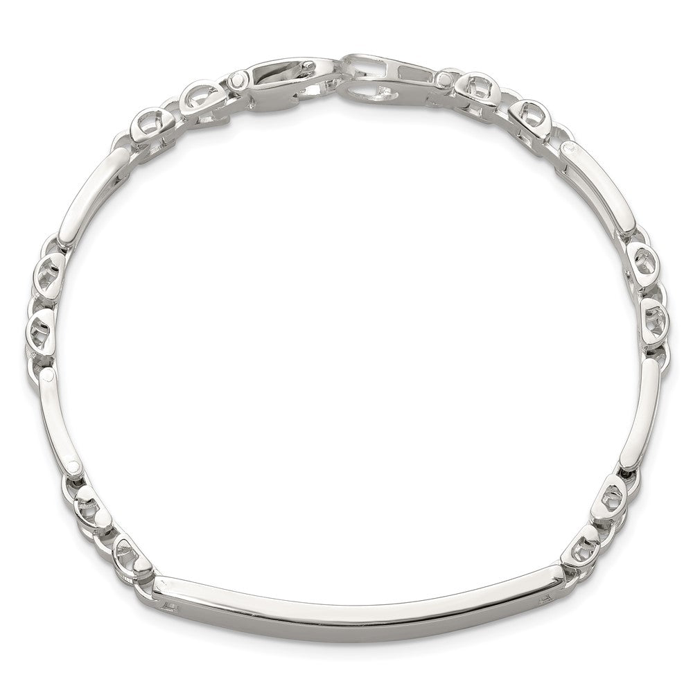Sterling Silver Polished 7.75in ID Bracelet