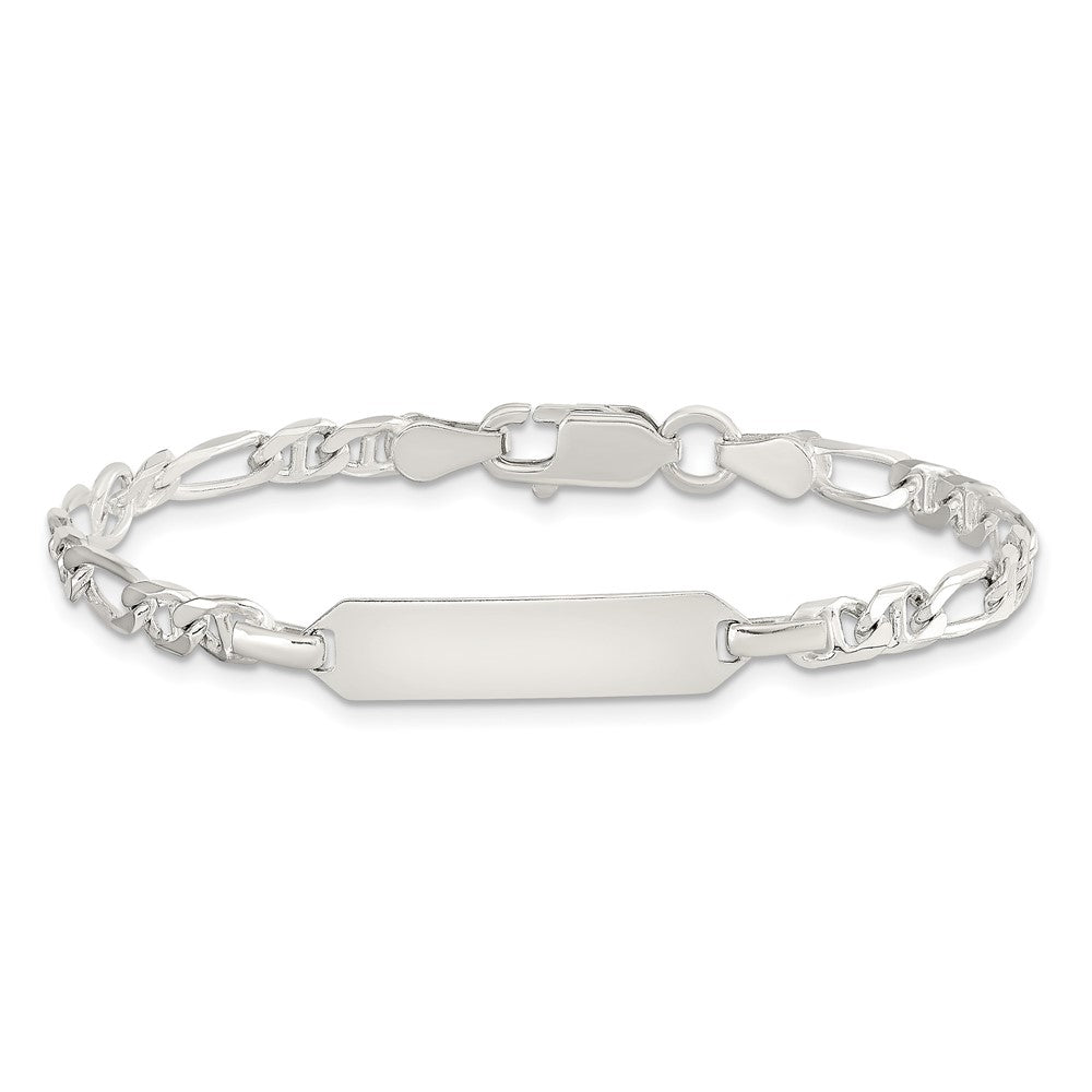 Sterling Silver Childrens ID Anchor 5in Plus 1in EXT Link Bracelet