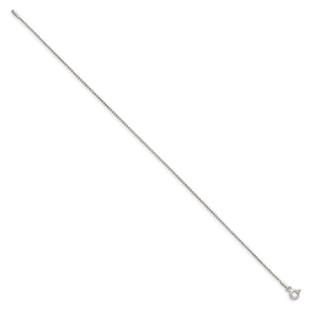 Sterling Silver 1mm Beaded Chain