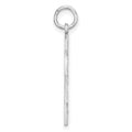 Sterling Silver Rhodium-plated Large #23 Charm