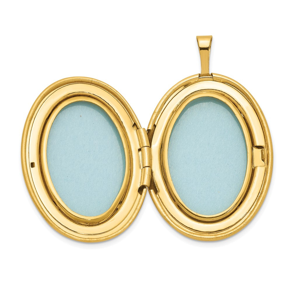 1/20 14K Gold Filled 26mm Floral Oval Locket