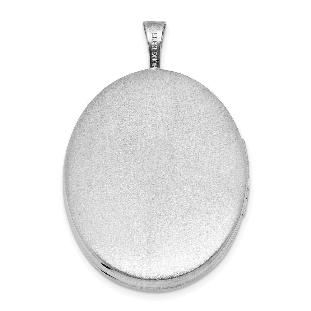 SS RH-pl Brushed And Polished ALWAYS ON MY MIND... 26mm Oval Locket