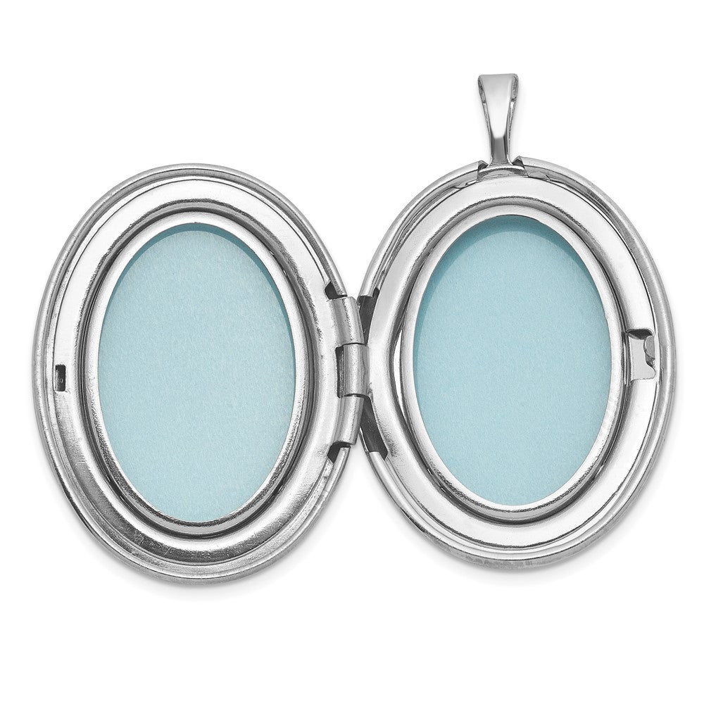 SS RH-pl Brushed And Polished ALWAYS ON MY MIND... 26mm Oval Locket