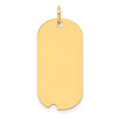 Sterling Silver GP Engravable Dog Tag Polished Disc Charm