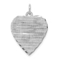 SS Gold-plt Engraveable Heart Patterned Polished Front/Satin Back Disc