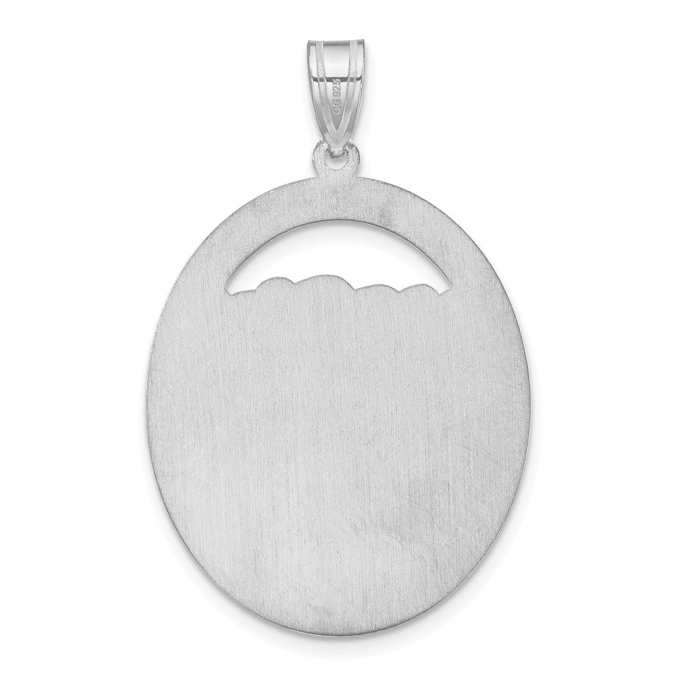 SSilver/Rhod-plated 1 Birthstone w/ 14k Bezel Family Pendant