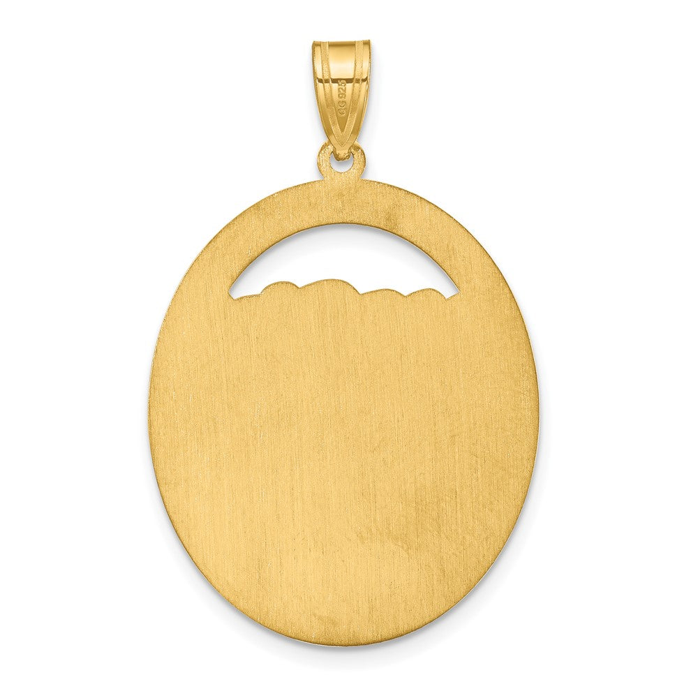SSilver/Gold-plated 1 Birthstone w/SSilver Bezel Family Pendant