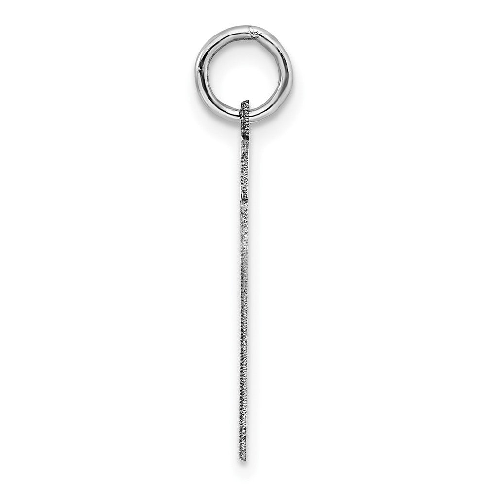 Sterling Silver/Rhodium-plated Polished Number 20 Charm