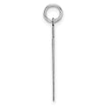 Sterling Silver/Rhodium-plated Polished Number 67 Charm