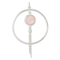 Sterling Silver Polished Dyed Agate Fancy Dangle Pendant