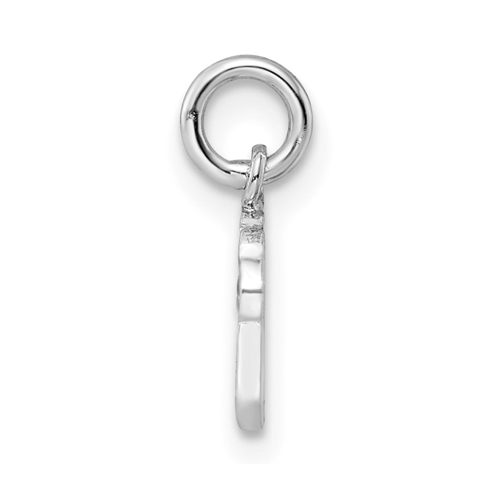 Sterling Silver RH-plated Multi-color Enameled Cupcake Petite Pendant