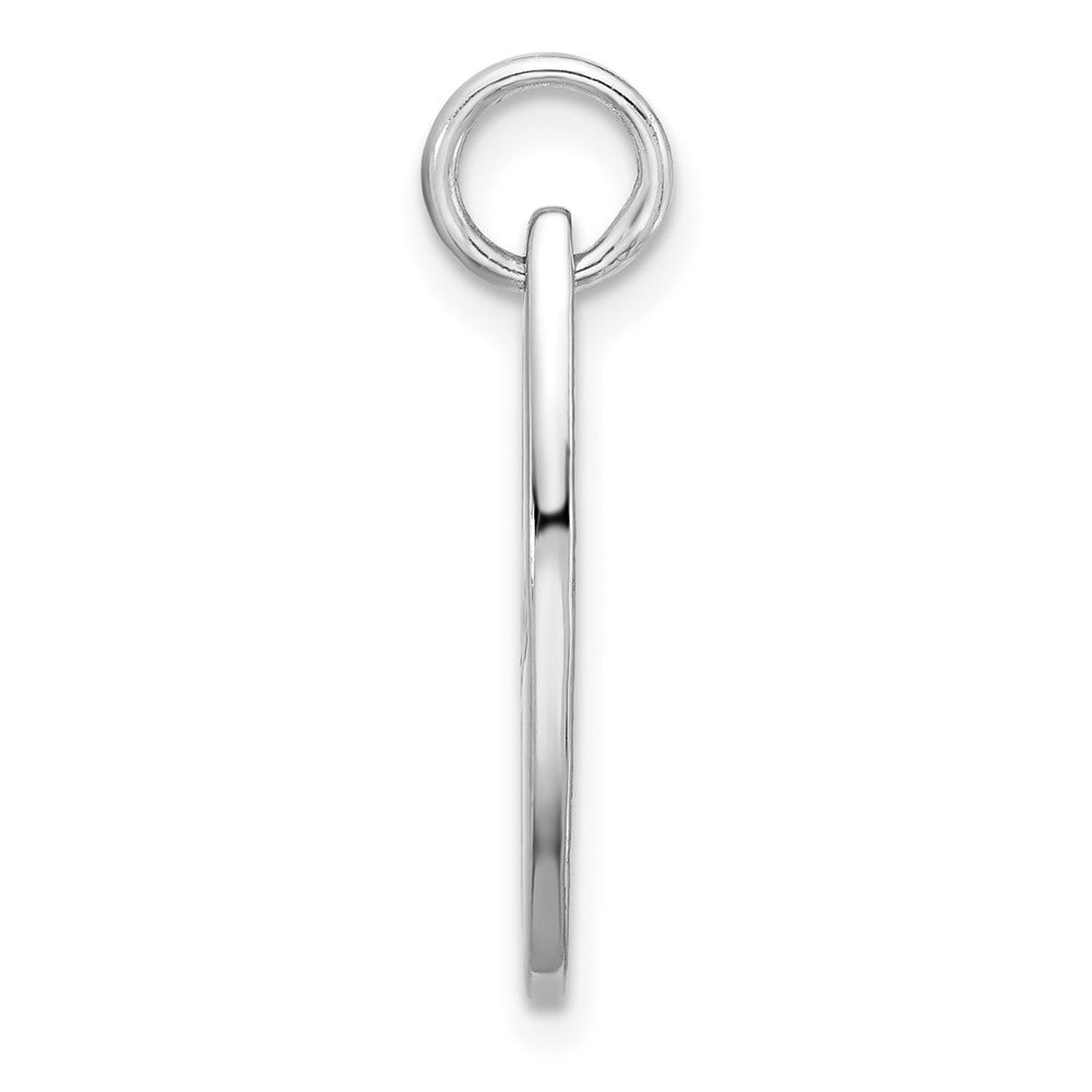 Sterling Silver Rh-plated Polished Enamel Aloha Surfboard Pendant