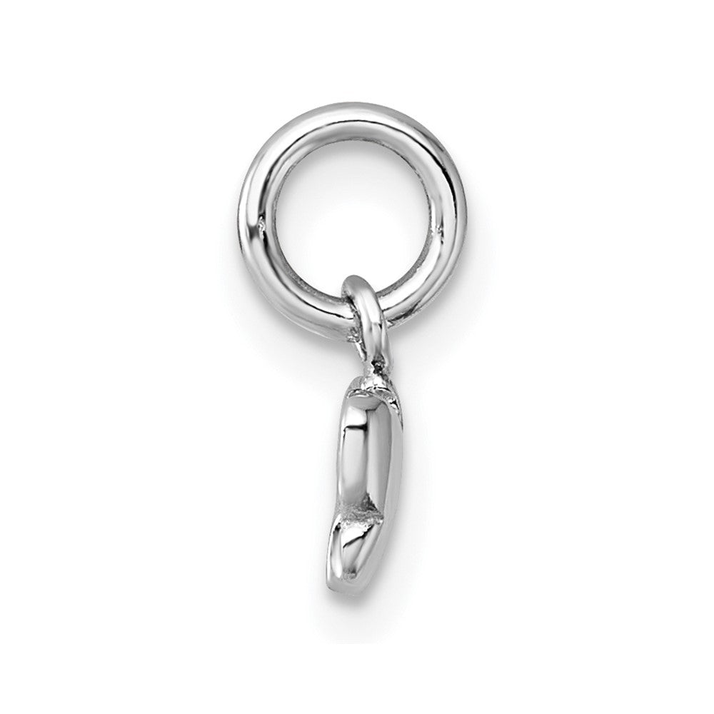Sterling Silver Madi K RH-plated Enamel Pink Petite ButterflyPendant