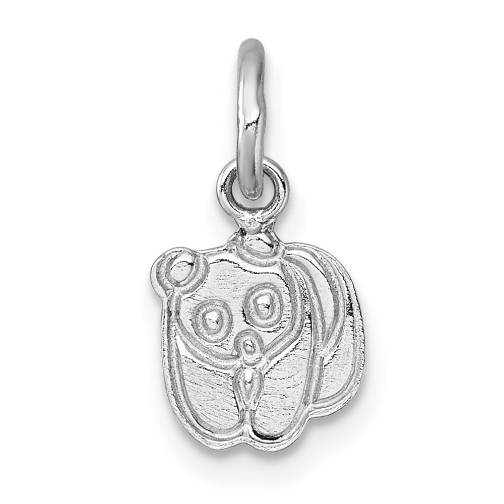 SS Madi K RH-plated Enamel Black And White Panda Pendant