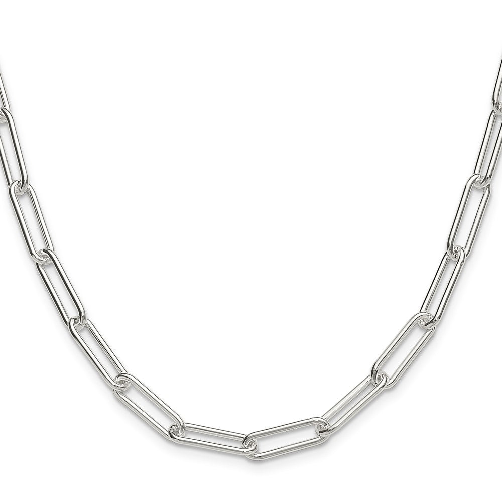 Sterling Silver Polished 5.5mm Paperclip Chain