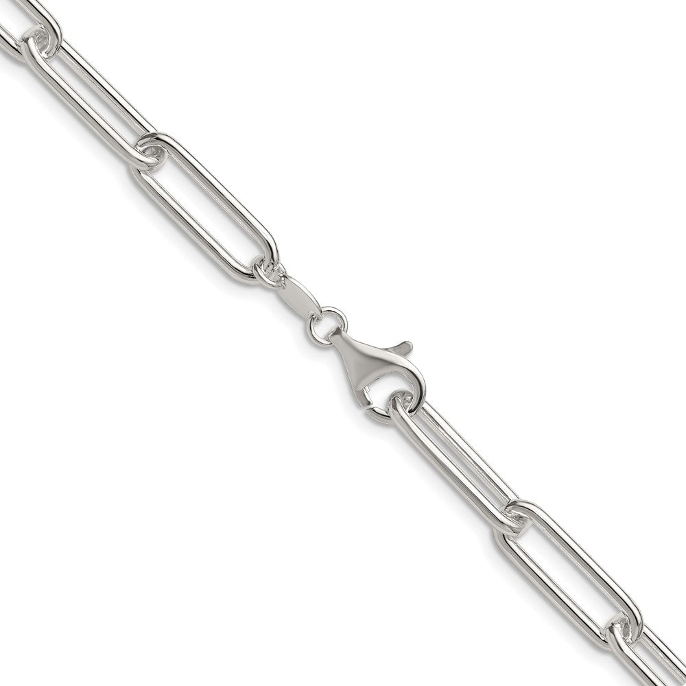 Sterling Silver Polished 6.5mm Paperclip Chain