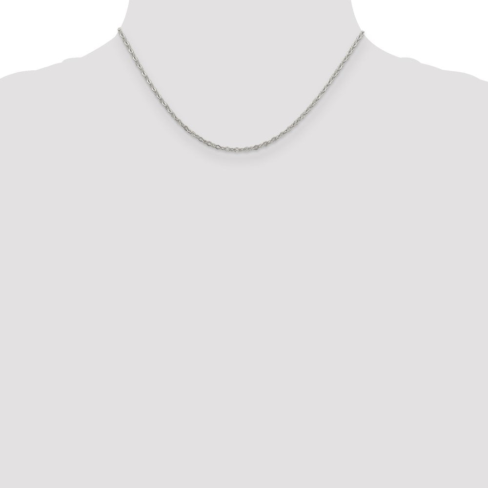 Sterling Silver 2.25mm Fancy Navette Link Chain
