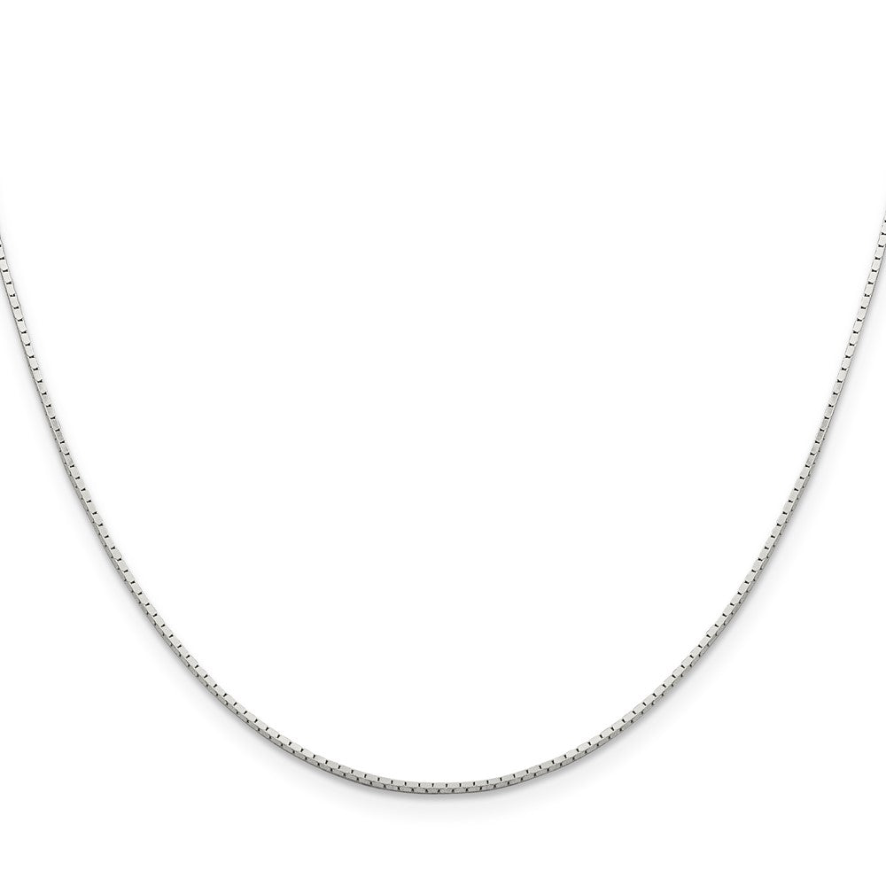 Sterling Silver 1mm Mirror Box Chain w/2in ext.