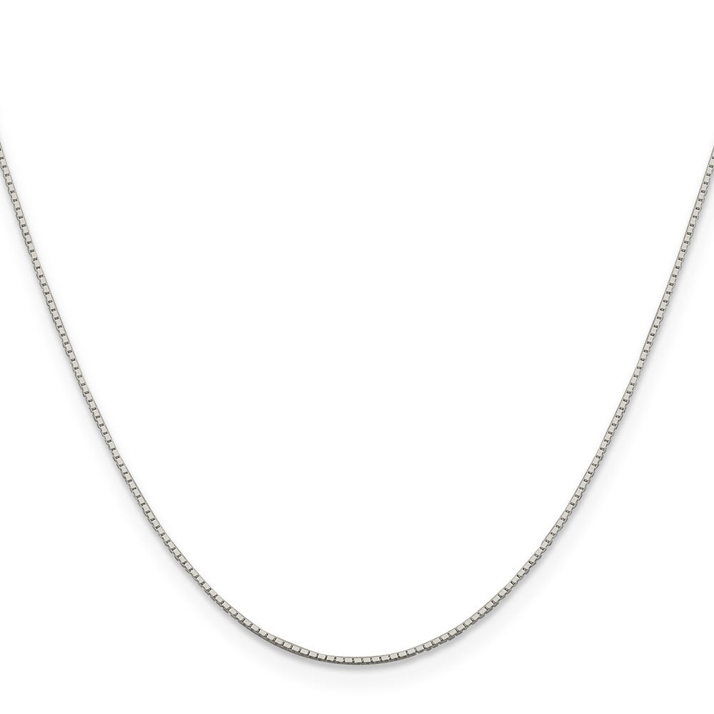 Sterling Silver .6mm Mirror Box Chain w/2in ext.