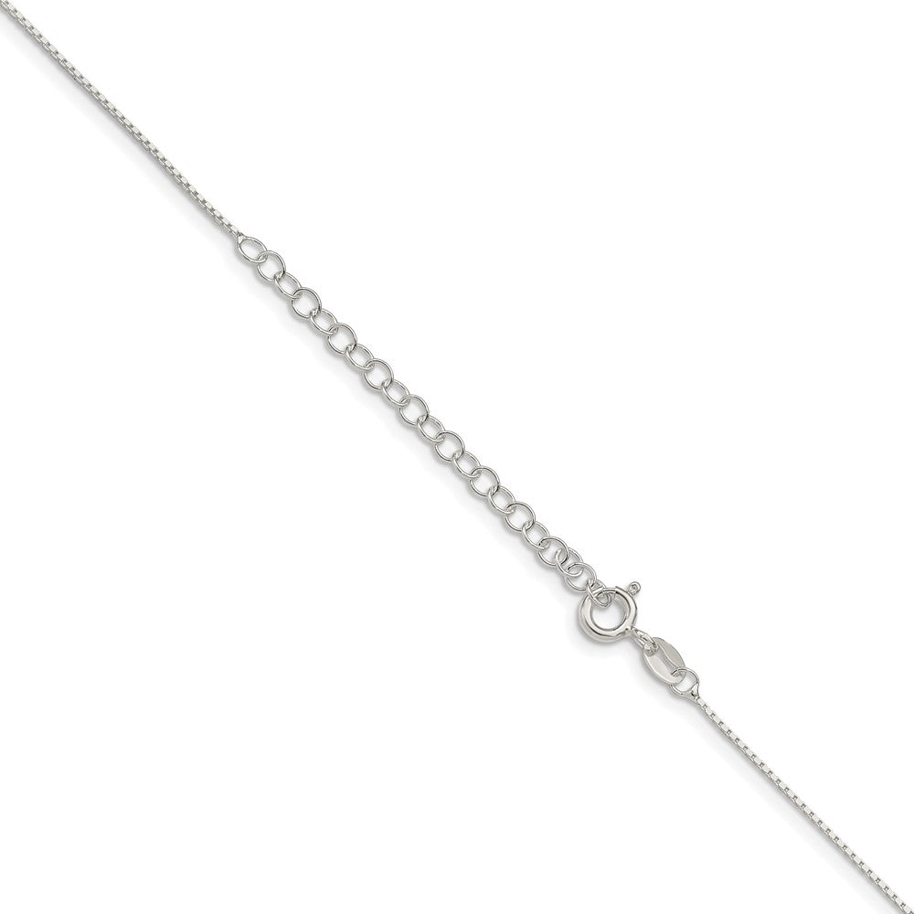 Sterling Silver .6mm Mirror Box Chain w/2in ext.