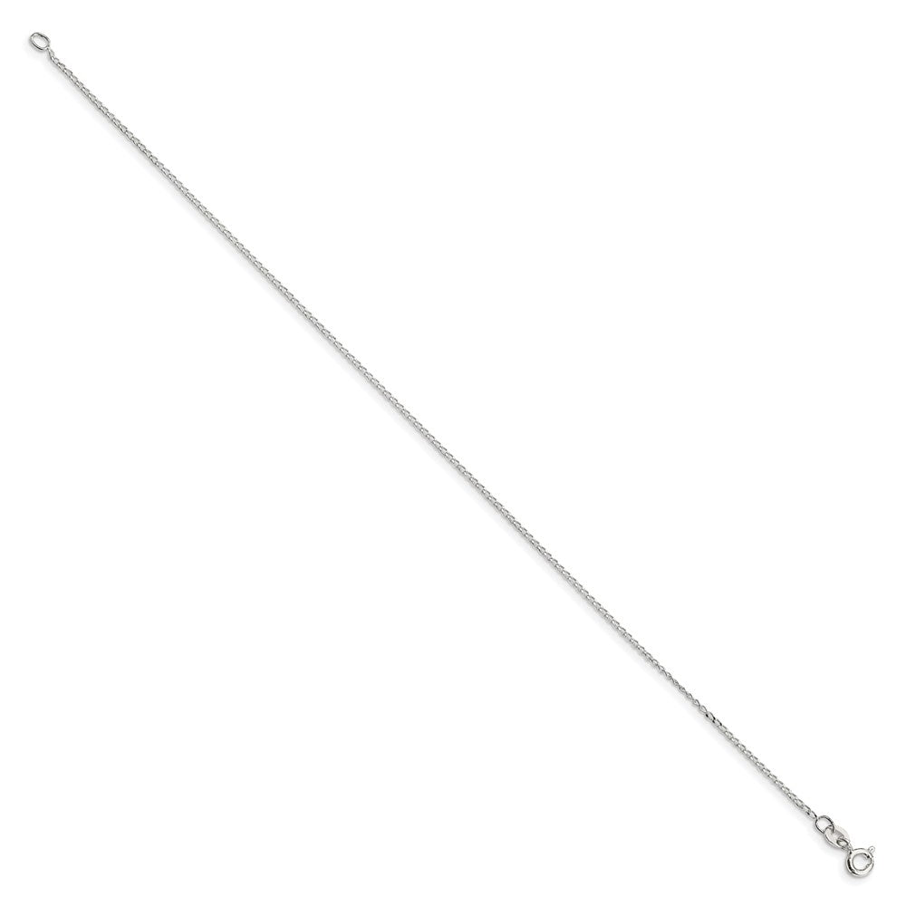 Sterling Silver 1mm Open Elongated Link Curb Chain