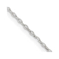Sterling Silver 1.4mm Flat Oval Cable Chain w/ ext.