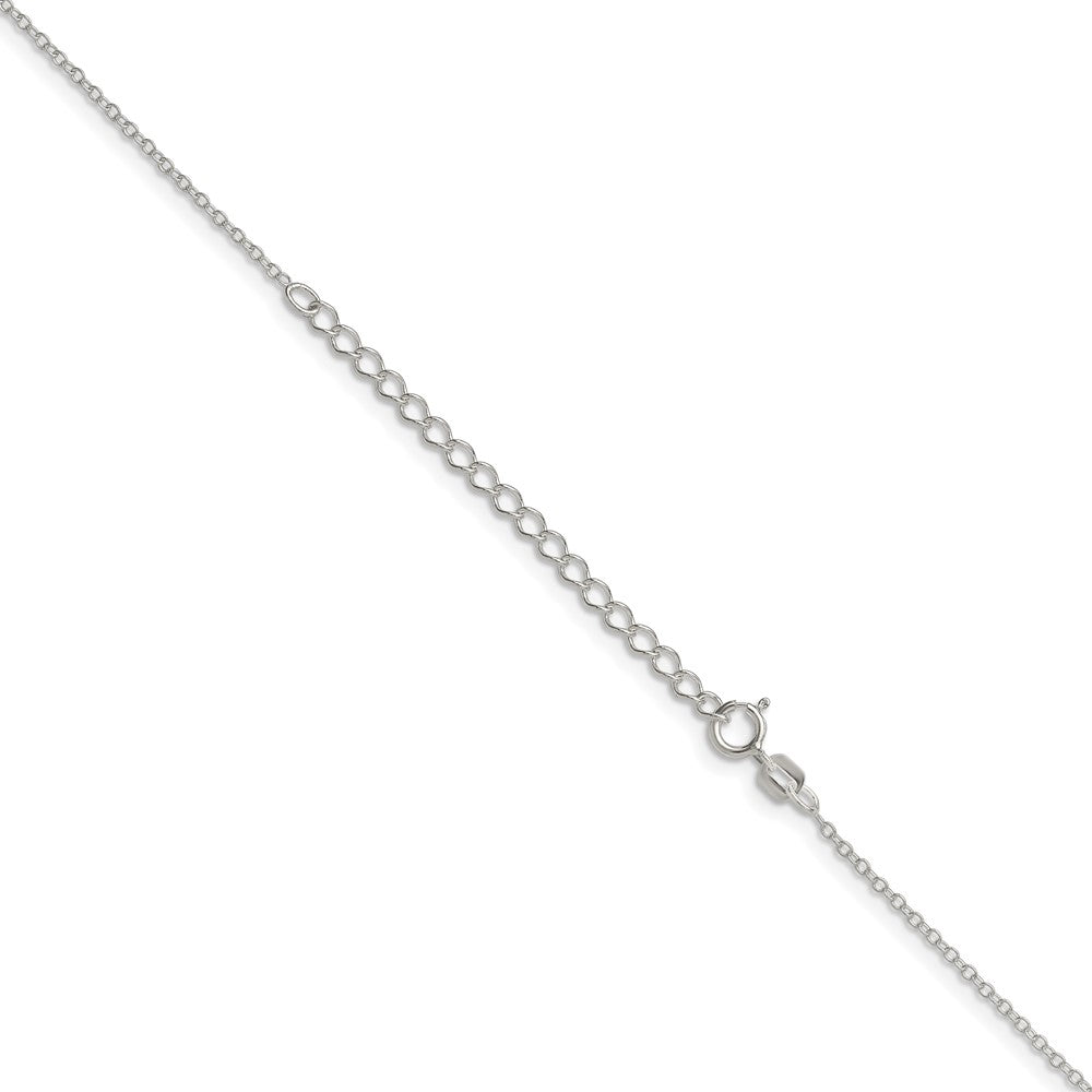 Sterling Silver 1.10mm Forzantine Cable Chain w/ ext.