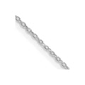 Sterling Silver Rhodium-plated 1.1mm Forzantine Cable Chain