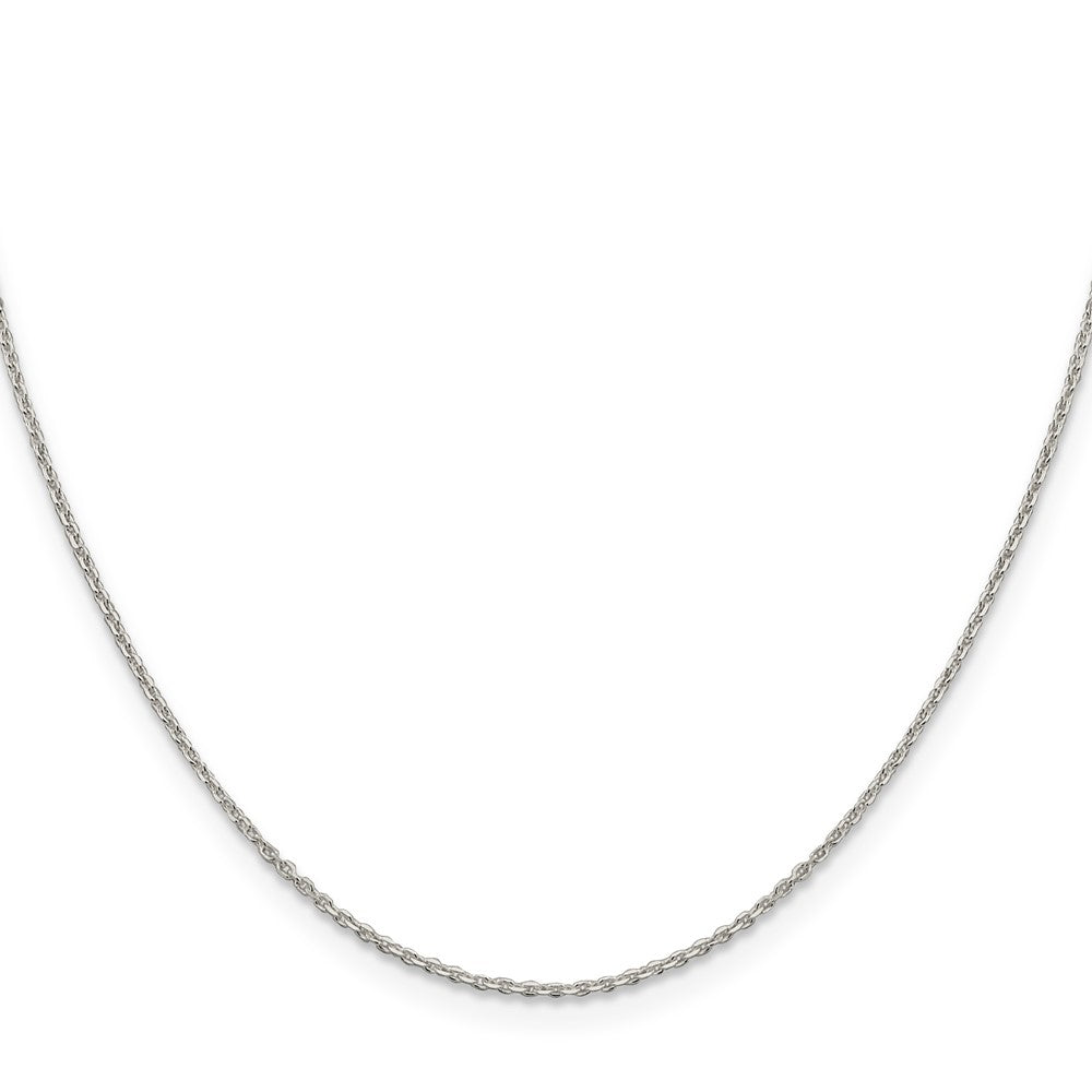 Sterling Silver 1.25mm Diamond-cut Forzantine Cable Chain