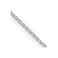Sterling Silver 1.25mm Diamond-cut Forzantine Cable Chain