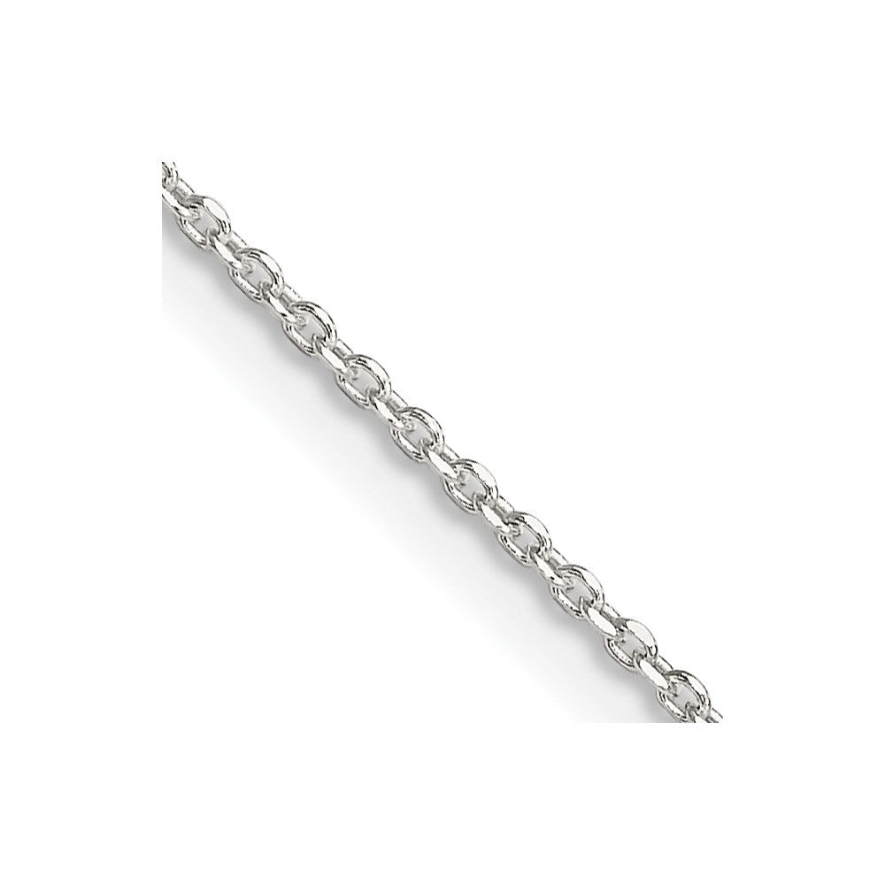 Sterling Silver 1.25mm Diamond-cut Forzantine Cable Chain