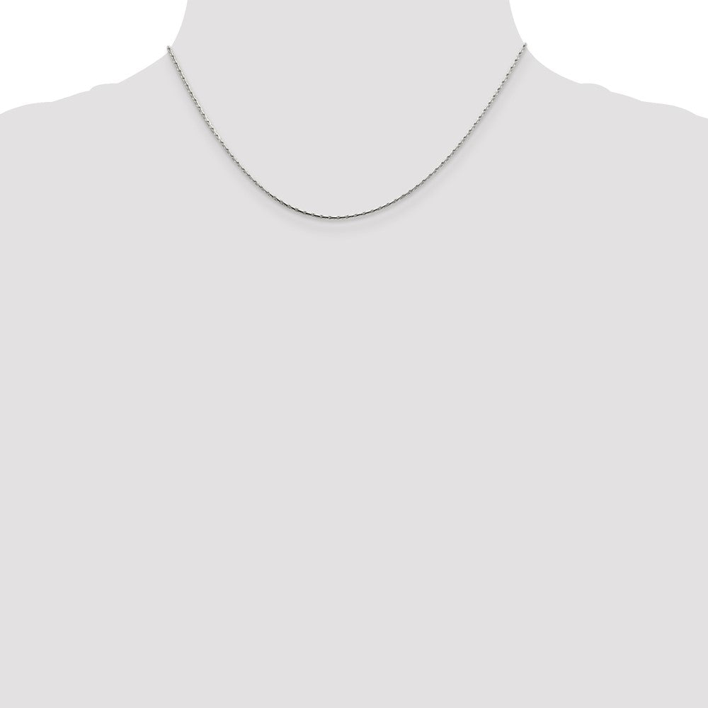 Sterling Silver 1mm Oval Box Chain