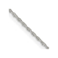 Sterling Silver 1.25mm Loose Rope Chain w/ ext.
