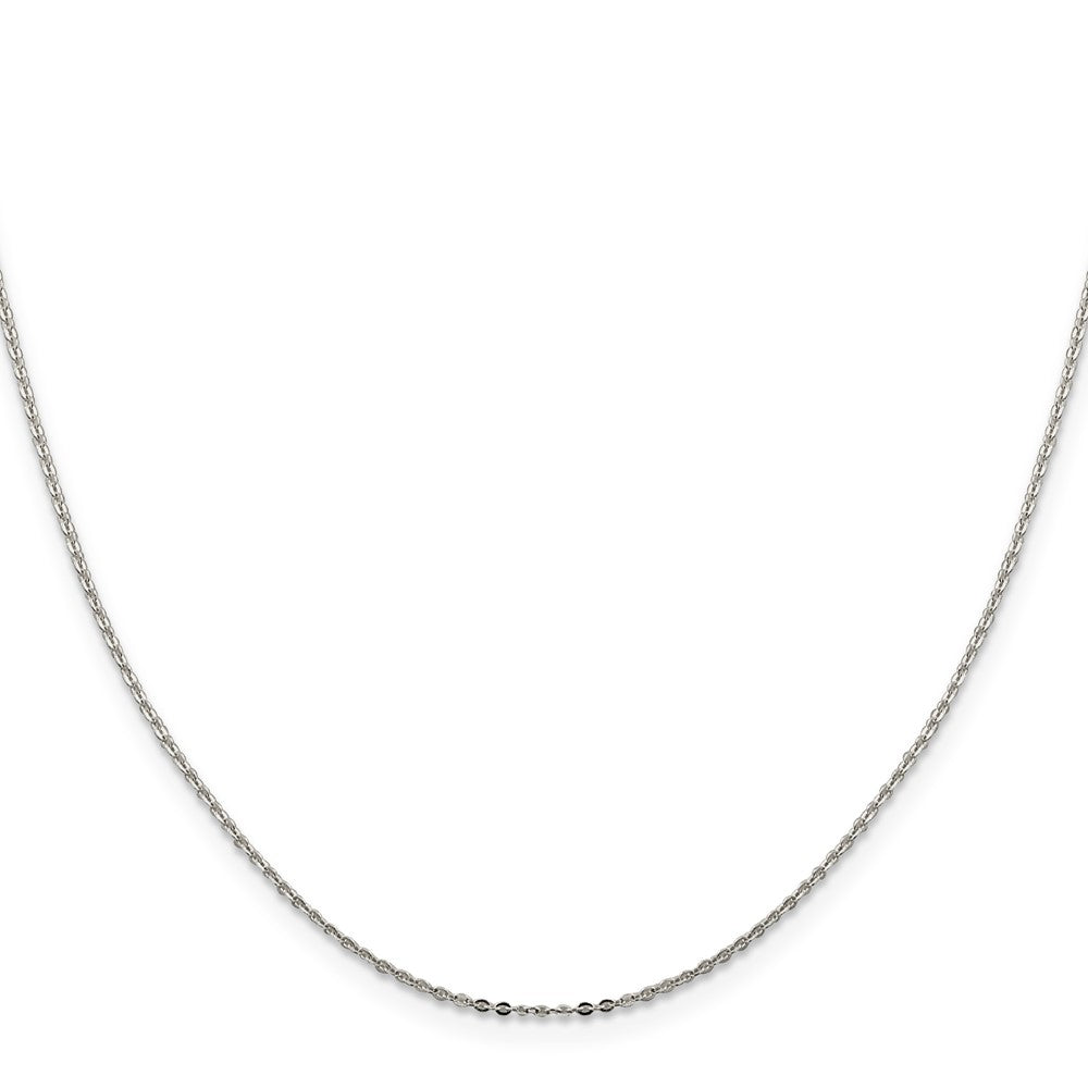 Sterling Silver .9mm Flat Link Cable Chain w/ ext.
