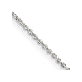 Sterling Silver .9mm Flat Link Cable Chain w/ ext.