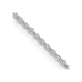 Sterling Silver 1mm Flat Link Cable Chain w/ ext.