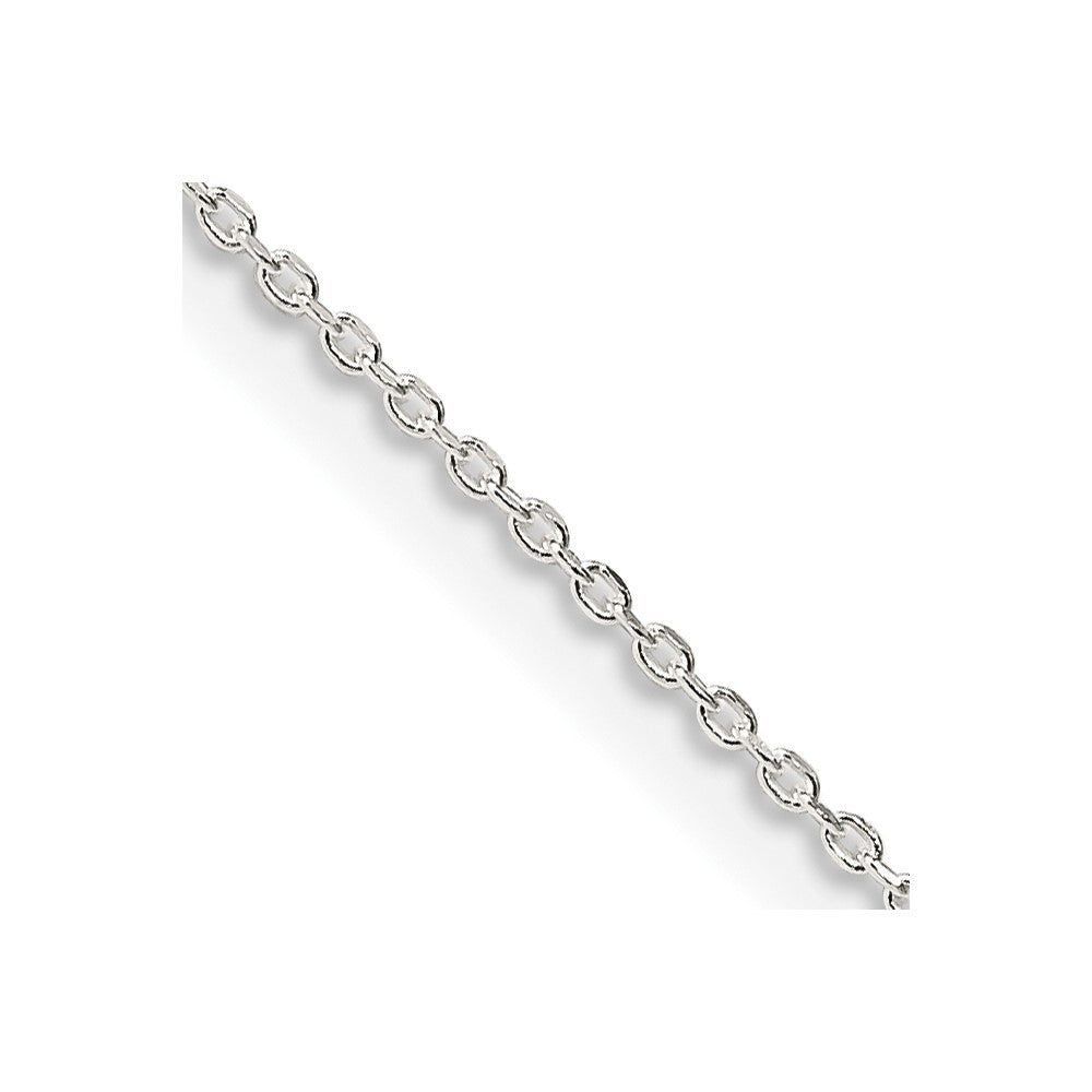 Sterling Silver .95mm Diamond-cut Forzantine Cable Chain w/ ext.