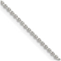Sterling Silver 1.4mm Diamond-cut Forzantine Cable Chain