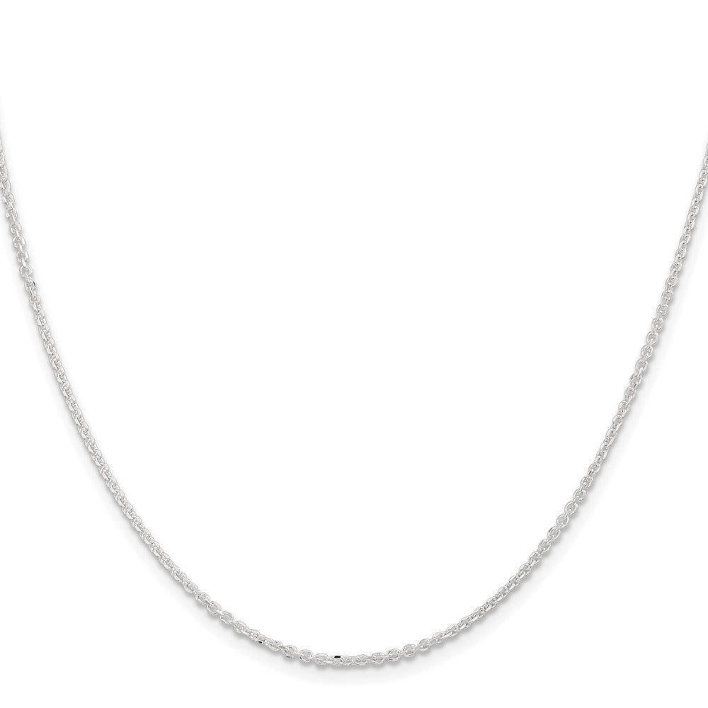 Sterling Silver 1.85mm Diamond-cut Forzantine Cable Chain
