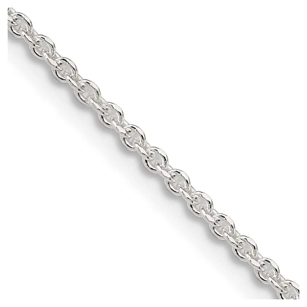 Sterling Silver 1.85mm Diamond-cut Forzantine Cable Chain