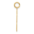 Sterling Silver/Gold-plated Polished Number 13 Charm